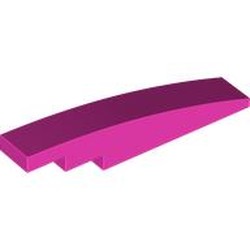LEGO part 6801 Slope Curved 1 x 6 in Bright Purple/ Dark Pink
