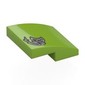 Slope Curved 2 x 2 x 2/3 with Silver Graffiti print