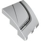 Slope Curved 3 x 2 with Stud Notch Left with Black/Light Bluish Grey Hood Line print