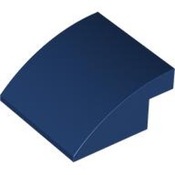 LEGO part 7249 Brick Curved 4 x 4 x 1 2 / 3 in Earth Blue/ Dark Blue