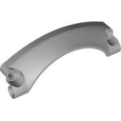 LEGO part 2459 Technic Panel Car Mudguard Arched 9 x 2 x 3, Arched Top #42 in Medium Stone Grey/ Light Bluish Gray