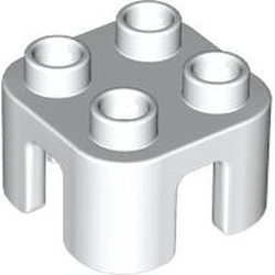 LEGO part 65273 Duplo Chair with no Back / Stool in White