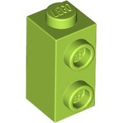 LEGO part 32952 Brick Special 1 x 1 x 1 2/3 with Studs on 1 Side in Bright Yellowish Green/ Lime