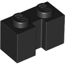 LEGO part 4216 Brick Special 1 x 2 with Groove in Black