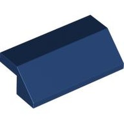 LEGO part 5540 Slope 45° 2 x 4 with 2/3 Inverted Cutout and no Studs in Earth Blue/ Dark Blue