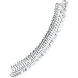 LEGO part 24121 Technic Gear Rack 1/4 Circle 11 x 11, 35 Teeth in White