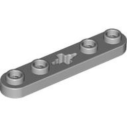 LEGO part 32124 Technic Plate 1 x 5 with Smooth Ends, 4 Studs and Centre Axle Hole in Medium Stone Grey/ Light Bluish Gray