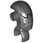 Minifig Head Special, Mechanical with Silver Eyes, Black Stripe print