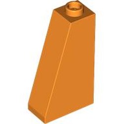 LEGO part 4460a Slope 75° 2 x 1 x 3 with Open Stud in Bright Orange/ Orange