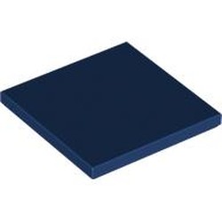 LEGO part 1751 Tile 4 x 4 in Earth Blue/ Dark Blue