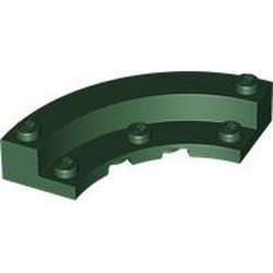 LEGO part 5532 Brick Round Corner 5 x 5 Macaroni with 1/3 Inner Side in Earth Green/ Dark Green