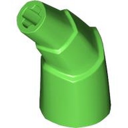 LEGO part 2142 Animal Body Part, Horn Stacked 45 deg. with Axle Connectors in Bright Green