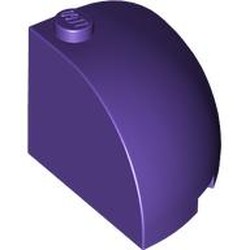 LEGO part 88293 Brick Round Corner 3 x 3 x 2 Dome Top in Medium Lilac/ Dark Purple