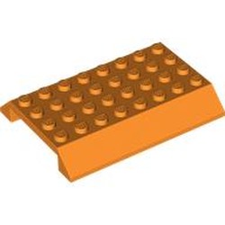 LEGO part 5120 Slope 45° 6 x 8 Double with 4 x 8 Cutout in Bright Orange/ Orange