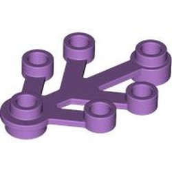 LEGO part 2423 Plant, Leaves 4 x 3 in Medium Lavender