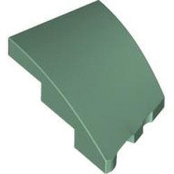 LEGO part 80177 Slope Curved 3 x 2 with Stud Notch Left in Sand Green