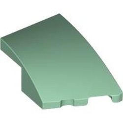 LEGO part 80178 Slope Curved 3 x 2 with Stud Notch Right in Sand Green