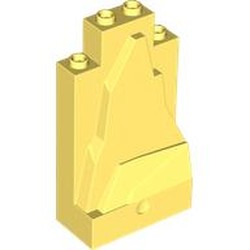 LEGO part 47847 Rock Panel 2 x 4 x 6 in Cool Yellow/ Bright Light Yellow