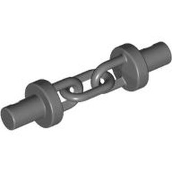 LEGO part 6981 Chain 2L with Bars in Dark Stone Grey / Dark Bluish Gray