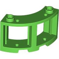 LEGO part 73878 Window Round 3 x 3 x 2 in Bright Green