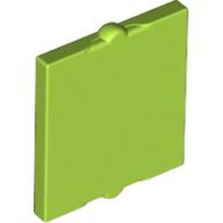 LEGO part 60601 Glass for Window 1 x 2 x 2 Flat in Bright Yellowish Green/ Lime