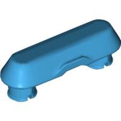 LEGO part 14149 Rubber Technic Tread Attachment 1 x 3 in Dark Azure
