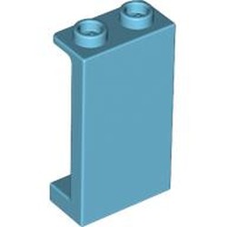 LEGO part 87544 Panel 1 x 2 x 3 [Side Supports / Hollow Studs] in Medium Azure