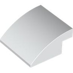 LEGO part 7249 Brick Curved 4 x 4 x 1 2 / 3 in White