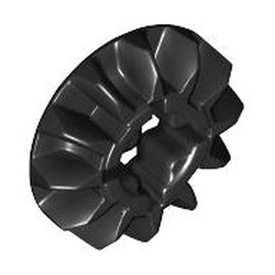 LEGO part 6589 Technic Gear 12 Tooth Bevel in Black