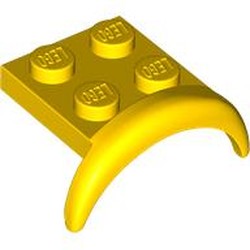 LEGO part 49097 Wheel Arch, Mudguard 2 x 3 x 1 1/3 with 2 x 2 Plate in Bright Yellow/ Yellow
