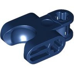 LEGO part 93571 Technic Axle Connector 2 x 3 with Ball Socket, Open Lower Axle Holes in Earth Blue/ Dark Blue