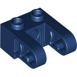 LEGO part 85943 Technic Brick 1 x 2 with Hole and Dual Beam Extensions in Earth Blue/ Dark Blue
