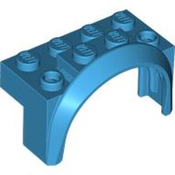 LEGO part 3387 Wheel Arch, Mudguard 4 x 2 x 2 1/2 in Dark Azure