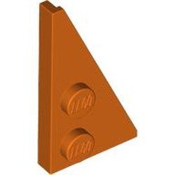 LEGO part 65426 Wedge Plate 2 x 4 27° Right in Reddish Orange