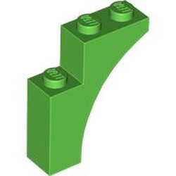 LEGO part 13965 Brick Arch 1 x 3 x 3 [Gothic] in Bright Green