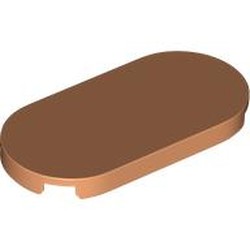 LEGO part 66857 Tile Round 2 x 4 in Nougat
