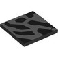 Tile 4 x 4 with Silver Shapes print