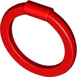 LEGO part 35485 Weapon Chakram / Hoop Blade / Ring in Bright Red/ Red