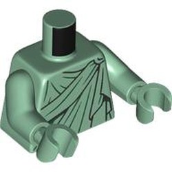 LEGO part 973c25h25pr0001 Torso, Dark Green Togo print, Sand Green Arms and Hands in Sand Green