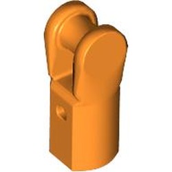 LEGO part 23443 Bar Holder with Hole and Bar Handle in Bright Orange/ Orange