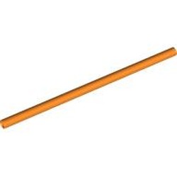 LEGO part 75c09 Hose Rigid 3mm D. 9L / 7.2cm in Bright Orange/ Orange