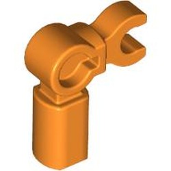 LEGO part 72869 Bar Holder with Clip and 90° Angle (Mechanical Leg) in Bright Orange/ Orange