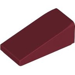 LEGO part 5404 Slope 18° 2 x 1 x 2/3 in Dark Red