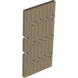 LEGO part 87601 Door 1 x 5 x 8.5 Stockade in Sand Yellow/ Dark Tan