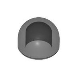 LEGO part 6908 Dome 1 x 1 x 2/3 in Trans-Black