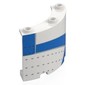 Panel 4 x 4 x 3 Quarter Cylinder with Blue Dunk Shoe Left Heel Tab print