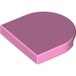 LEGO part 5520 Tile Round 2 x 2 Half Circle in Light Purple/ Bright Pink