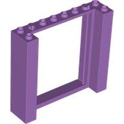LEGO part 80400 Door Frame Double 2 x 8 x 6 in Medium Lavender