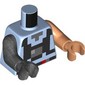 Torso, Odd Arms and Hands, Pixelated Black Backpack (Galidor) print, Left Nougat Arm and Hand, Right Pearl Titanium Arm and Hand