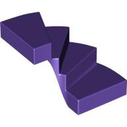 LEGO part 28466 Stairs, Left 6 x 6 x 4 in Medium Lilac/ Dark Purple